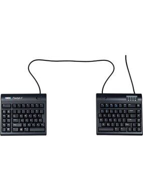 Ergonomic Split Keyboard for PC - 20" Adjustable Separation, Comfortable Typing